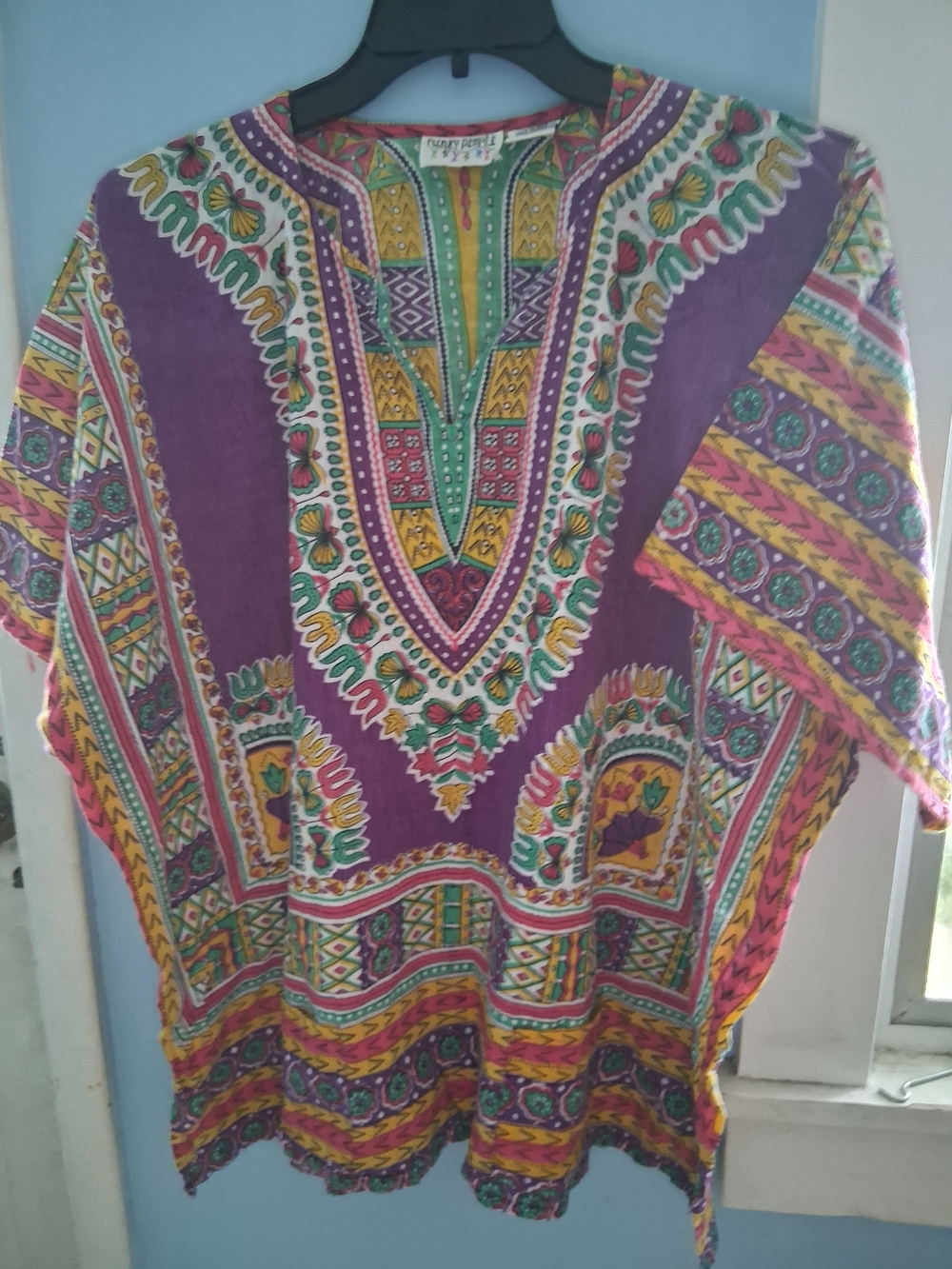 Funky People Purple Multicolor Dashiki Tunic